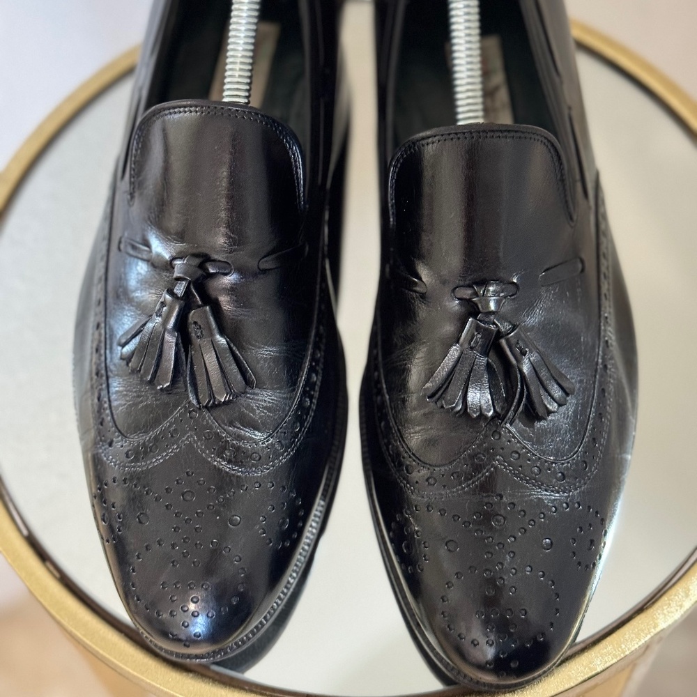 Gucci Black Tassel Slip-on Men’s Shoe 42D